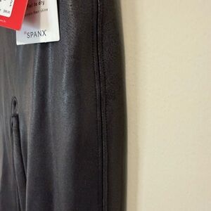Spanx Black Faux Leather Leggings